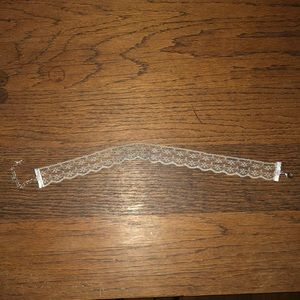 white lace choker